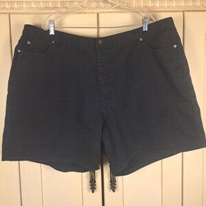 VENEZIA JEANS CO Women's Black Denim Jean Shorts Size 28